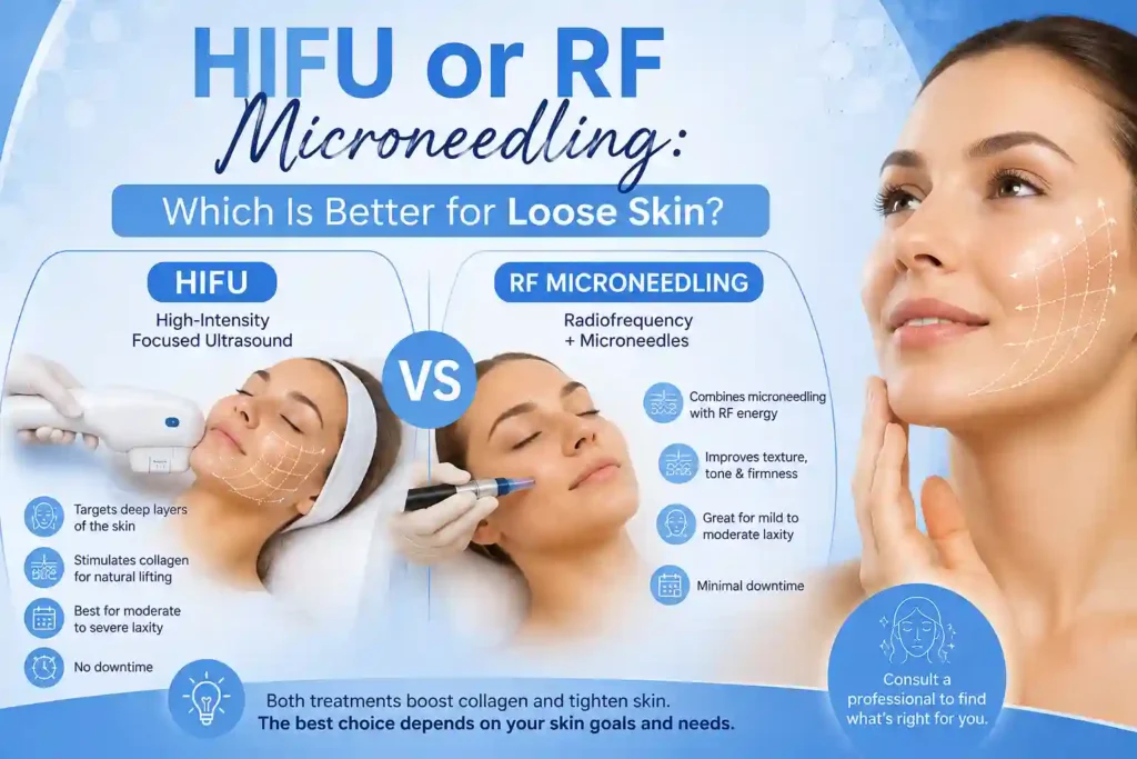 Lost the Weight but Not the Loose Skin? What You Should Know 2 HIFU or RF Microneedling: Which Is Better for Loose Skin Garswood?
